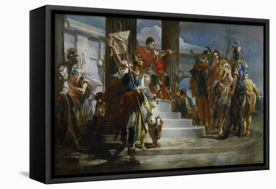 Scipio Africanus Freeing Massiva-Giambattista Tiepolo-Framed Stretched Canvas