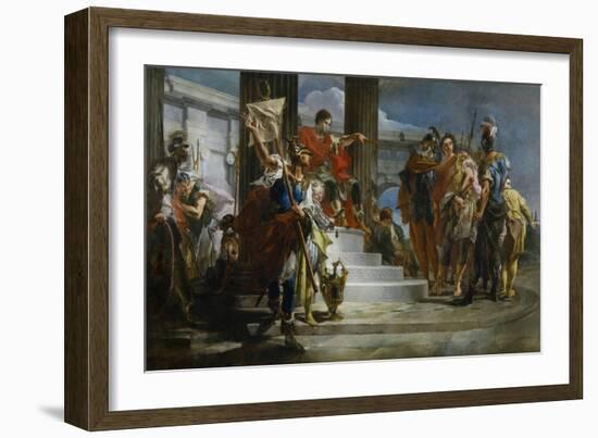 Scipio Africanus Freeing Massiva-Giambattista Tiepolo-Framed Giclee Print