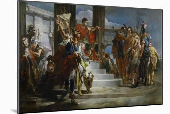 Scipio Africanus Freeing Massiva-Giambattista Tiepolo-Mounted Giclee Print