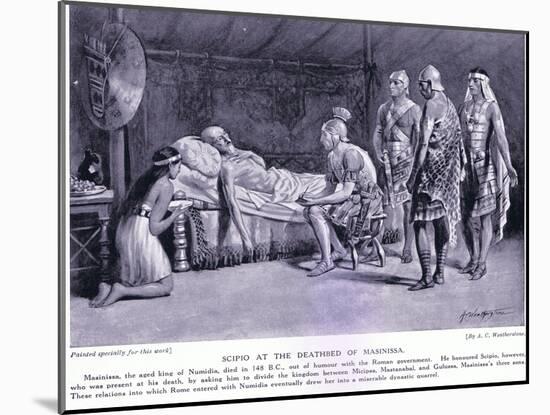 Scipio at the Deathbed of Masinissa-A.C. Weatherstone-Mounted Giclee Print