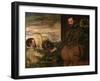 Scipio Clusone with a Dwarf Valet-Jacopo Robusti Tintoretto-Framed Giclee Print