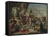 Scipio Paying Homage to Mars-Giovan Battista Pittoni-Framed Stretched Canvas