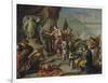 Scipio Paying Homage to Mars-Giovan Battista Pittoni-Framed Premium Giclee Print