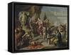 Scipio Paying Homage to Mars-Giovan Battista Pittoni-Framed Stretched Canvas