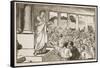 Scipio's Appeal to the People (Litho)-English-Framed Stretched Canvas