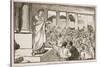Scipio's Appeal to the People (Litho)-English-Stretched Canvas