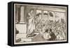 Scipio's Appeal to the People (Litho)-English-Framed Stretched Canvas