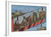 Scipio, Utah - Large Letter Scenes-Lantern Press-Framed Art Print