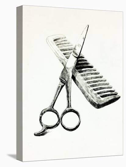 Scissors And Comb-Boyan Dimitrov-Stretched Canvas