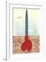 Scissors as Monument (No text)-Claes Oldenburg-Framed Collectable Print