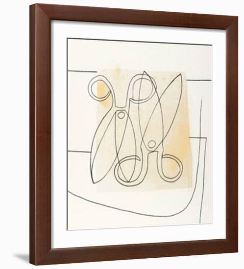 Scissors, c.1968-Ben Nicholson-Framed Serigraph