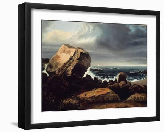 Scituate beach, Massachusetts, 1837-Thomas Doughty-Framed Giclee Print