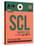 SCL Santiago Luggage Tag I-NaxArt-Stretched Canvas