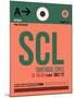 SCL Santiago Luggage Tag I-NaxArt-Mounted Art Print