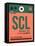 SCL Santiago Luggage Tag I-NaxArt-Framed Stretched Canvas