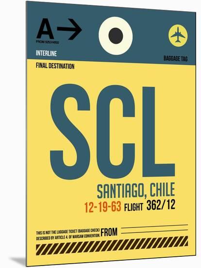 SCL Santiago Luggage Tag II-NaxArt-Mounted Premium Giclee Print