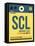 SCL Santiago Luggage Tag II-NaxArt-Framed Stretched Canvas