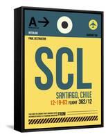 SCL Santiago Luggage Tag II-NaxArt-Framed Stretched Canvas