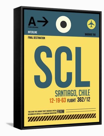 SCL Santiago Luggage Tag II-NaxArt-Framed Stretched Canvas