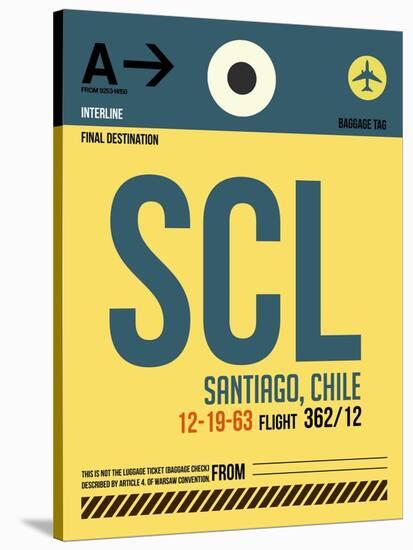 SCL Santiago Luggage Tag II-NaxArt-Stretched Canvas