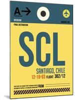 SCL Santiago Luggage Tag II-NaxArt-Mounted Art Print