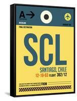 SCL Santiago Luggage Tag II-NaxArt-Framed Stretched Canvas