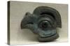 Sconce in the Shape of a Bird's Head, Green Patinated Bronze, Eastern Chou-null-Stretched Canvas