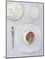 Scone with Cream and Small Milk Jug-Alexander Van Berge-Mounted Photographic Print