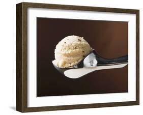 Scoop of Ice Cream in Ice Cream Scoop-null-Framed Photographic Print