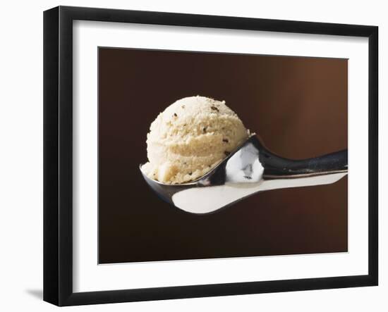 Scoop of Ice Cream in Ice Cream Scoop-null-Framed Photographic Print