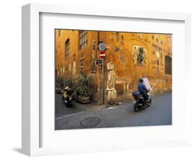 Scooter in Street, Rome, Italy-Demetrio Carrasco-Framed Photographic Print