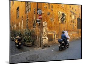 Scooter in Street, Rome, Italy-Demetrio Carrasco-Mounted Photographic Print