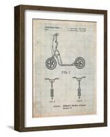 Scooter Patent Art-Cole Borders-Framed Art Print