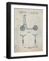 Scooter Patent Art-Cole Borders-Framed Art Print