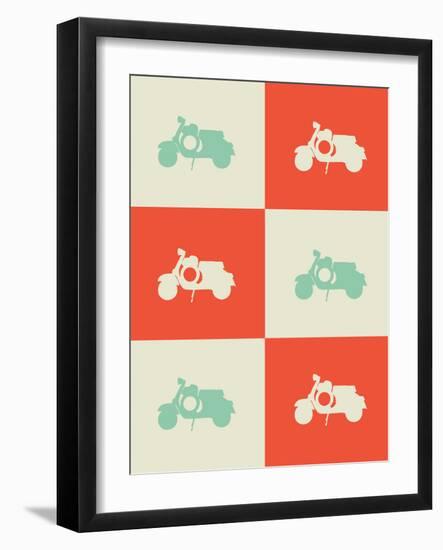 Scooter Poster-NaxArt-Framed Art Print