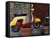 Scooter, Preggio, Umbria, Italy-Inger Hogstrom-Framed Stretched Canvas