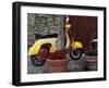 Scooter, Preggio, Umbria, Italy-Inger Hogstrom-Framed Premium Photographic Print