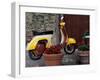 Scooter, Preggio, Umbria, Italy-Inger Hogstrom-Framed Photographic Print