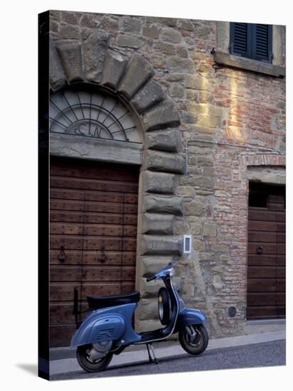 Scooter, Preggio, Umbria, Italy-Inger Hogstrom-Stretched Canvas