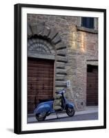 Scooter, Preggio, Umbria, Italy-Inger Hogstrom-Framed Premium Photographic Print