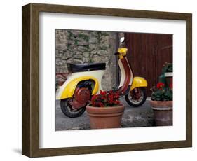 Scooter, Preggio, Umbria, Italy-Inger Hogstrom-Framed Photographic Print