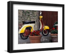 Scooter, Preggio, Umbria, Italy-Inger Hogstrom-Framed Photographic Print