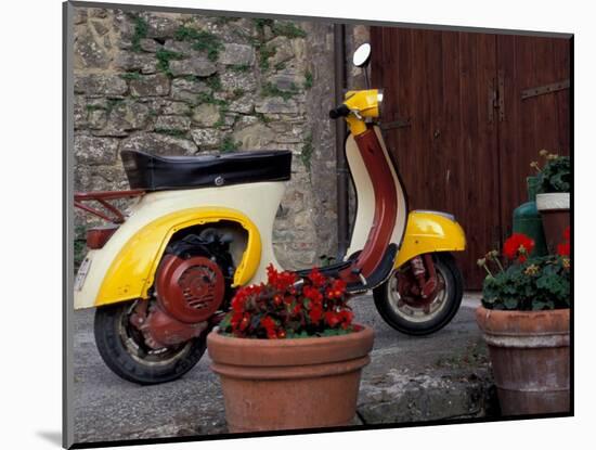 Scooter, Preggio, Umbria, Italy-Inger Hogstrom-Mounted Photographic Print