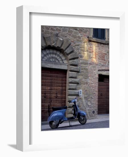 Scooter, Preggio, Umbria, Italy-Inger Hogstrom-Framed Photographic Print