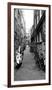 Scooters and Bicycles Parked in a Street, Amsterdam, Netherlands-null-Framed Photographic Print