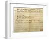 Score for Mazurka, Opus 7 No 4-Frederic Chopin-Framed Giclee Print