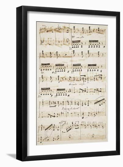 Score for Piano for Grand Duet of Les Huguenots-Giacomo Meyerbeer-Framed Giclee Print