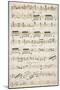 Score for Piano for Grand Duet of Les Huguenots-Giacomo Meyerbeer-Mounted Giclee Print