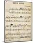 Score for Russian Dances-Peter Ilyich Tchaikovsky-Mounted Giclee Print