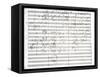 Score for the 3rd Movement of the 5th Symphony-Ludwig Van Beethoven-Framed Stretched Canvas